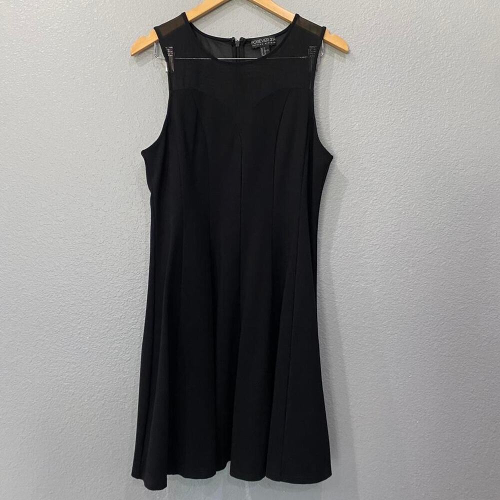 forever 21 dress mesh neck